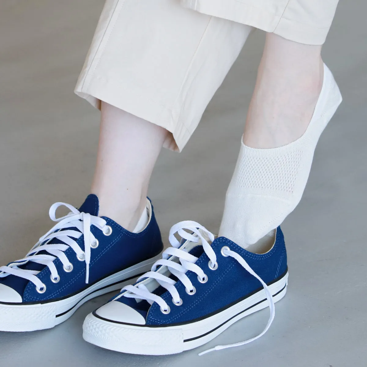 011110149 Dry Texture Cotton No-Show Socks