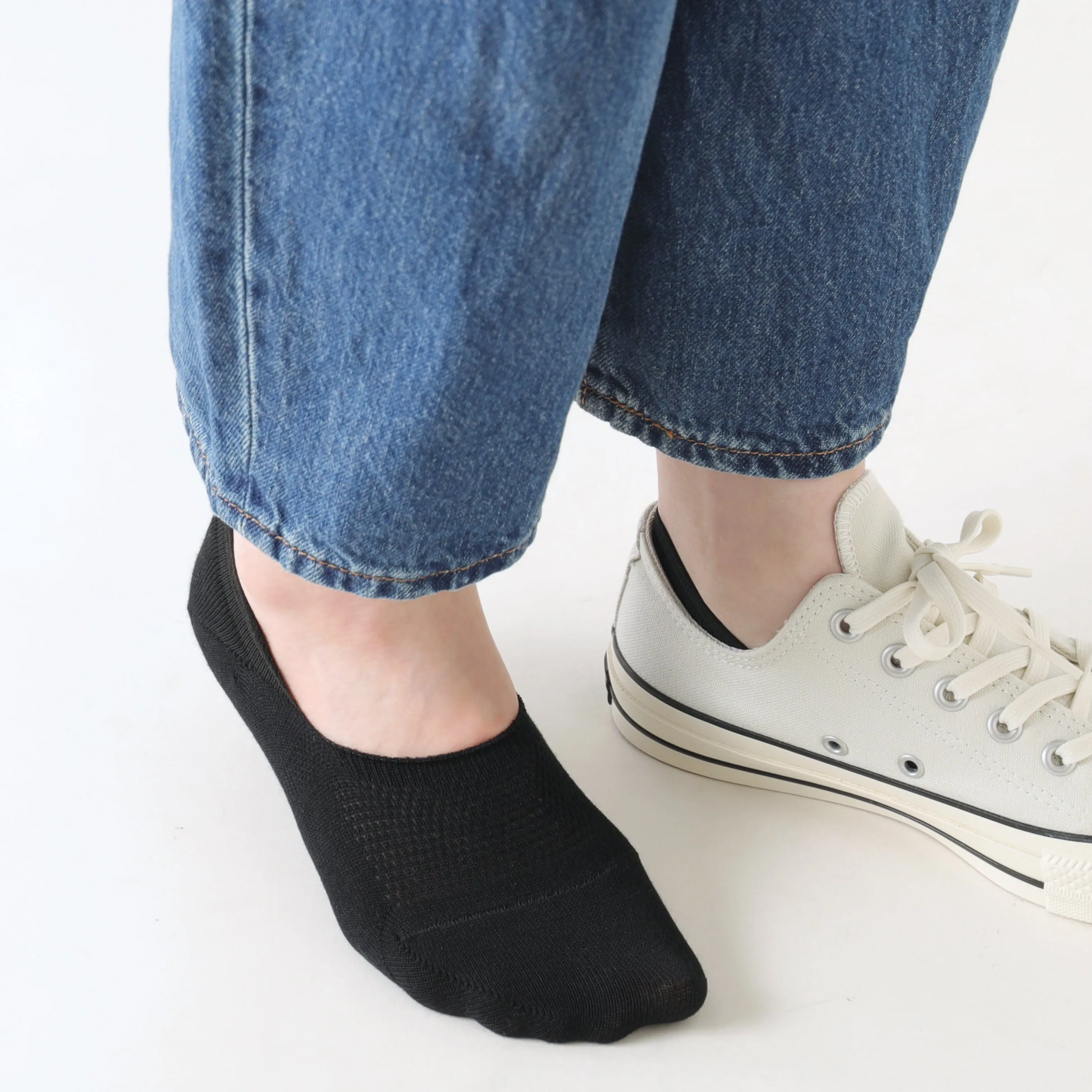 011110149 Dry Texture Cotton No-Show Socks