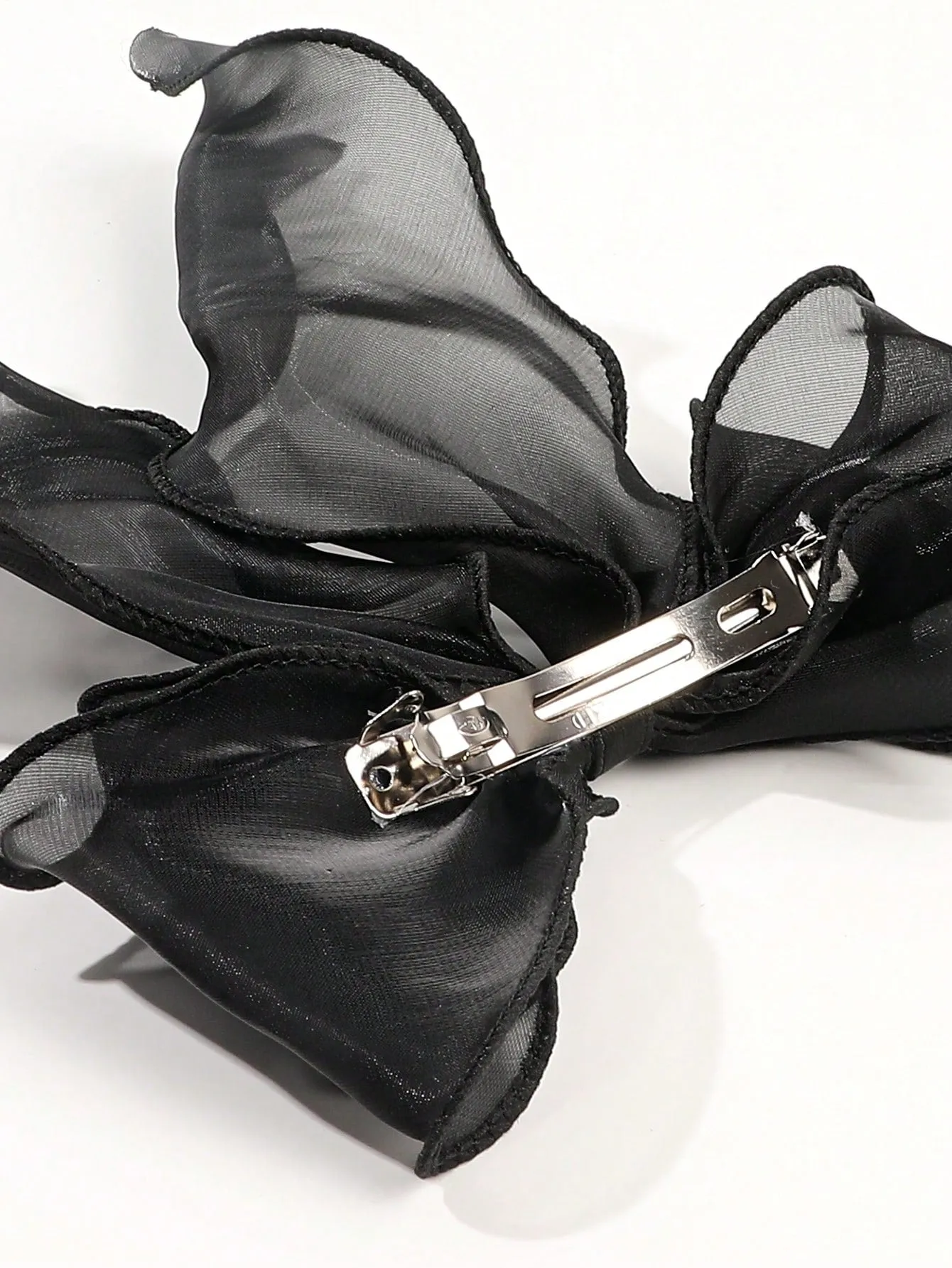 1pc Black Mesh Ribbon Bowknot