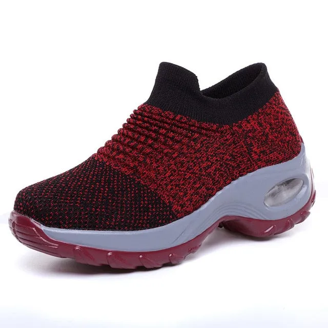 2019  Women Sneakers Casual  Breathable Mesh Air Cushion Soles For Maximum Comfort