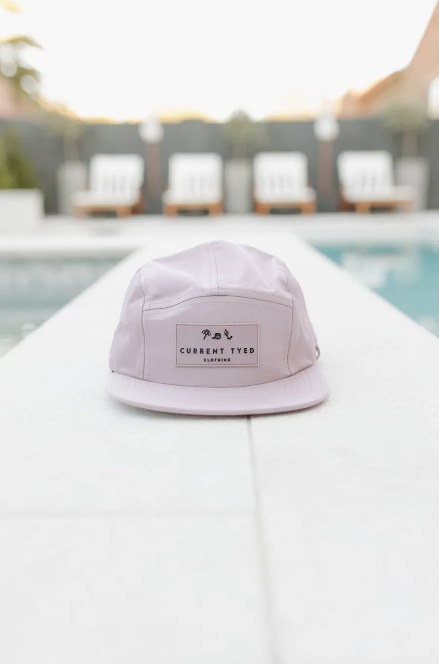 5 panel waterproof snapback hat lilac