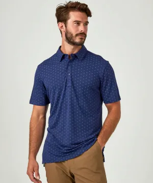 7 Diamonds Relay Pima Polo - Navy