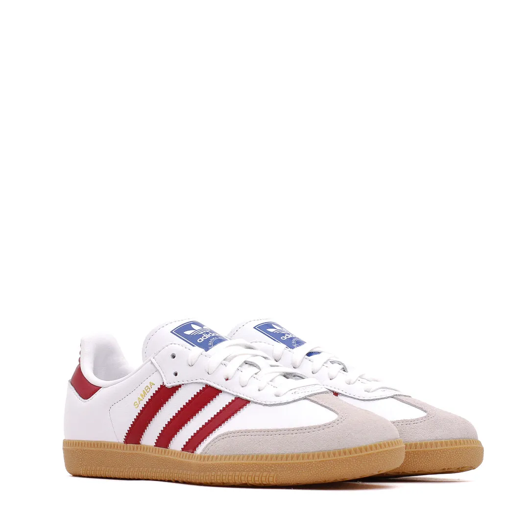 Adidas Originals Men Samba OG White Burgundy IF3813