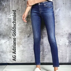 AG Adriano Goldschmied Jeans blue the Stevie ankle slim straight skinny 26R