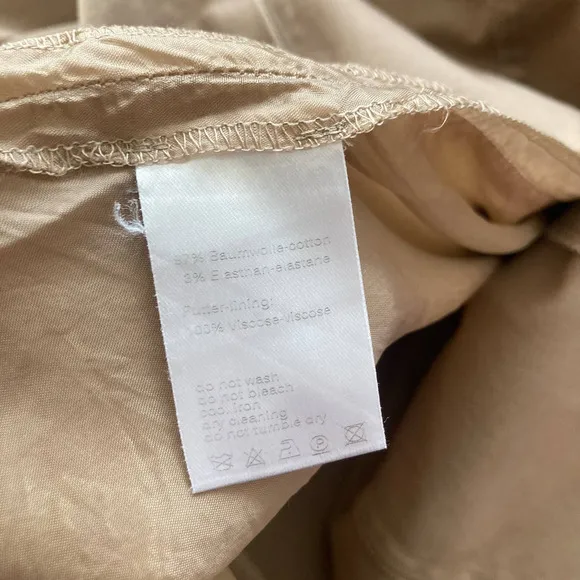 Akris Punto‎ Khaki Canvas Cotton Mini Y2K Skirt // Size US 12 F 44