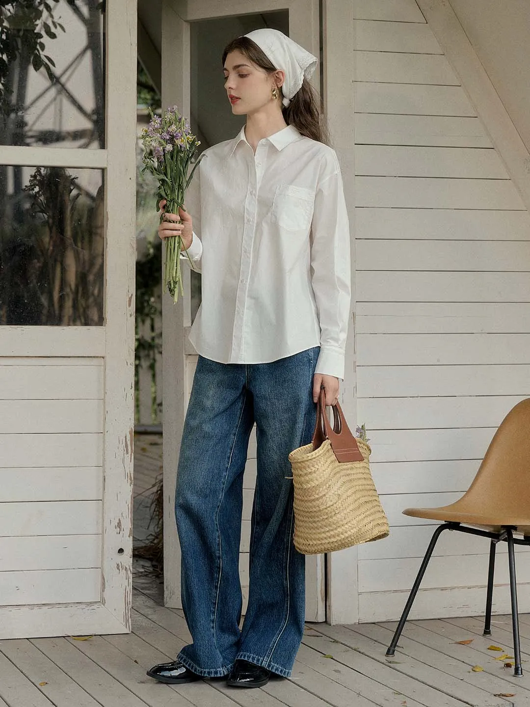 Alayna Vintage Straight Cotton Jeans