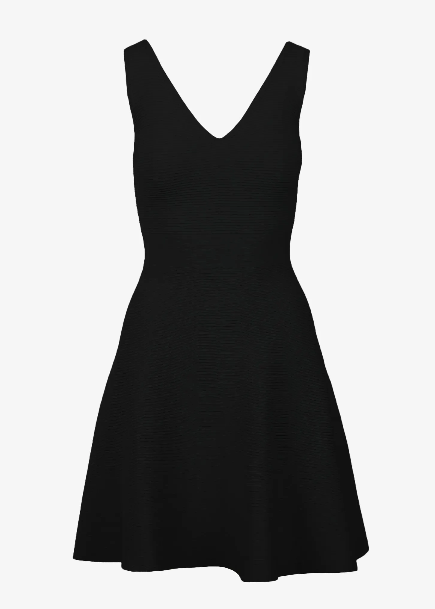 ALEXANDRA A-LINE DRESS -   BLACK