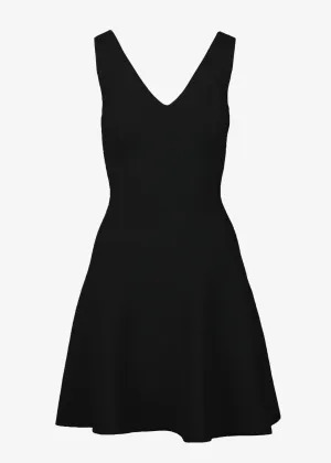 ALEXANDRA A-LINE DRESS -   BLACK