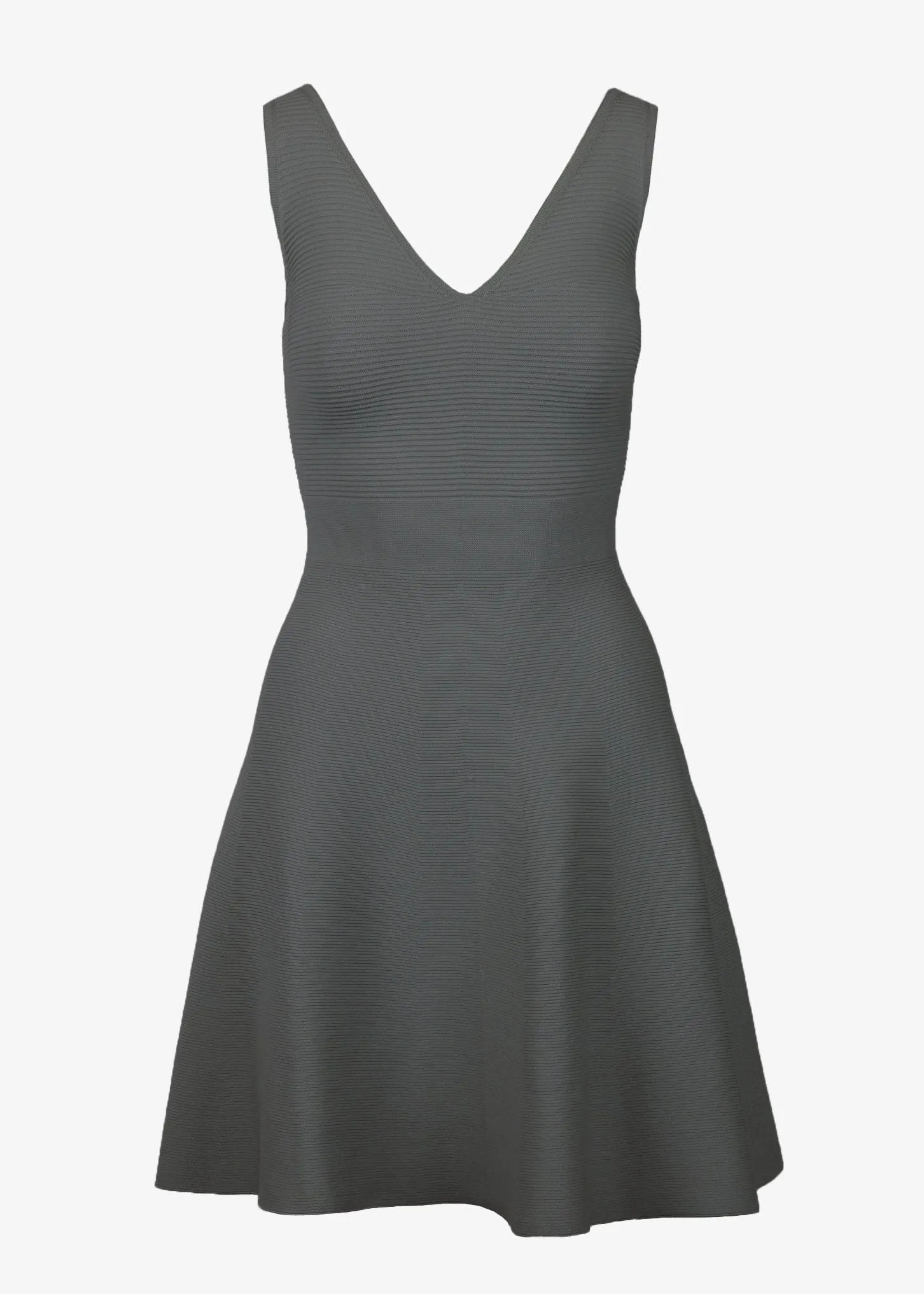 ALEXANDRA A-LINE DRESS -   CHARCOAL HEATHER GREY