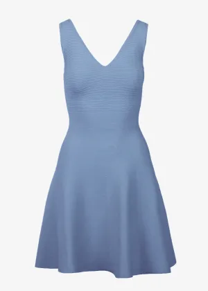ALEXANDRA A-LINE DRESS - LIGHT BLUE