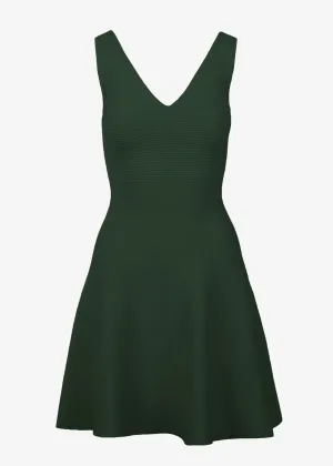 ALEXANDRA A-LINE DRESS - LODEN GREEN