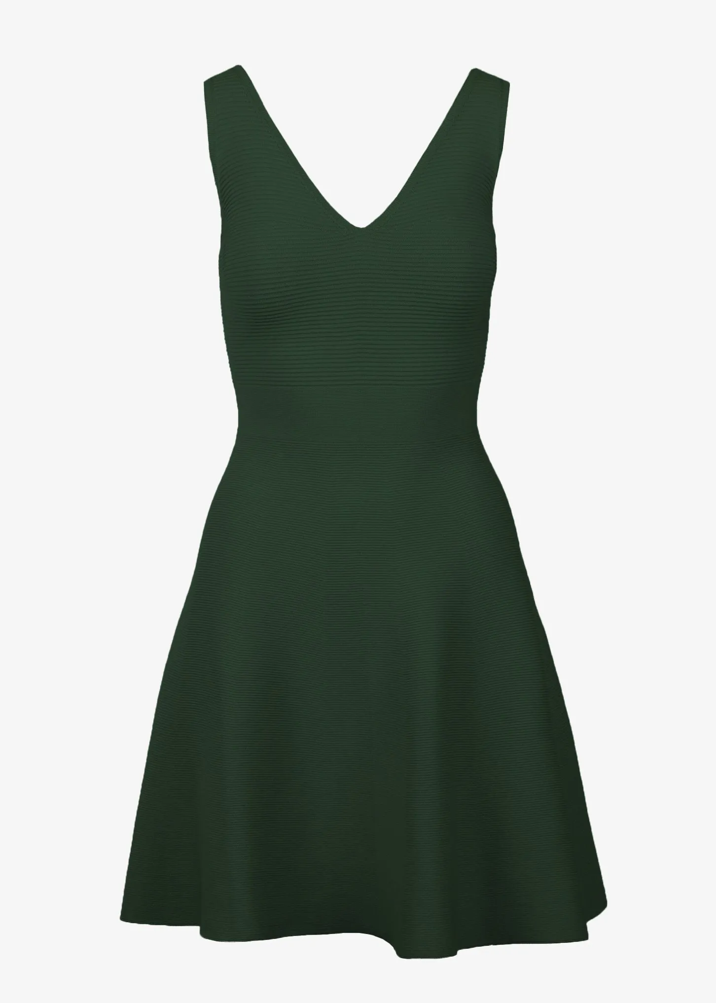 ALEXANDRA A-LINE DRESS - LODEN GREEN