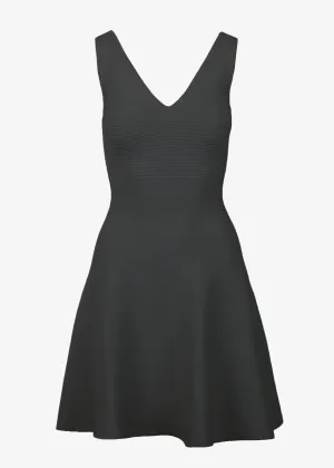 ALEXANDRA A-LINE DRESS -   SLATE GREY
