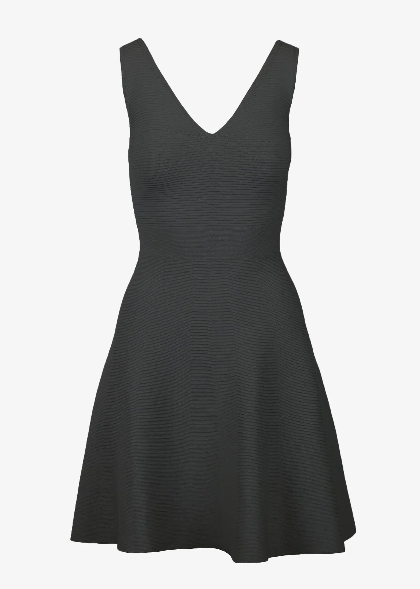 ALEXANDRA A-LINE DRESS -   SLATE GREY