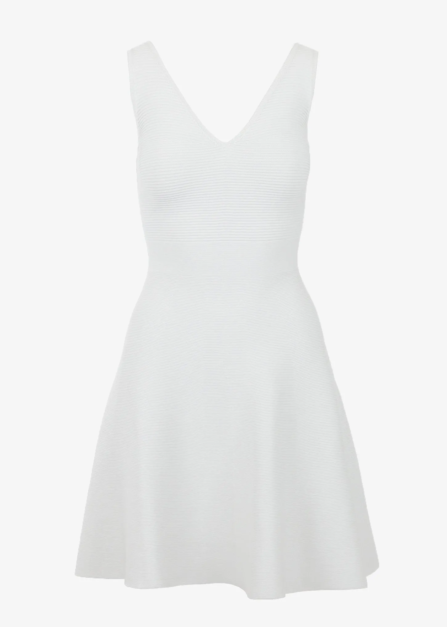 ALEXANDRA A-LINE DRESS - WHITE