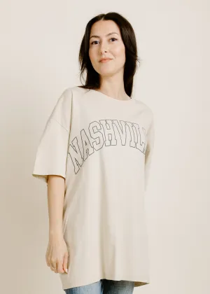 All Out Nashville Tee - Taupe