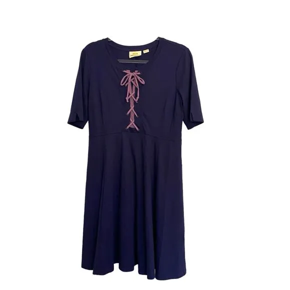 Anthropologie Maeve Dress Renaissance Lace Up Whimsigoth Retro Rockabilly