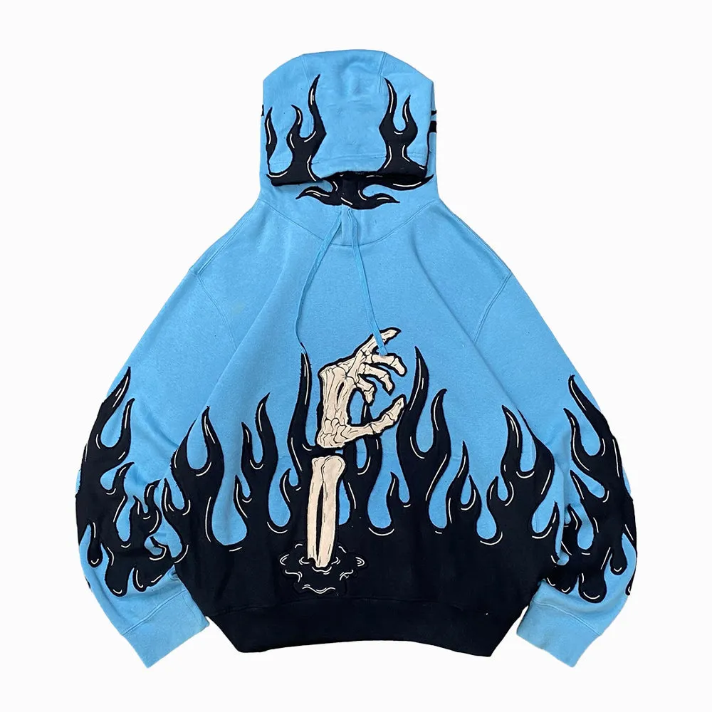AokLok Retro Harajuku Skull Hoodie