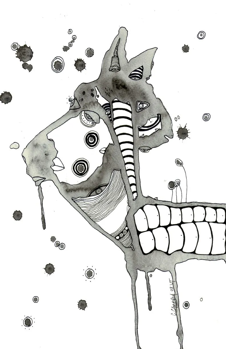 Art Print 'bugged out'