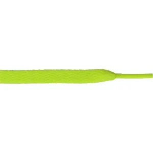 Athletic Flat 5/16" - Neon Yellow (12 Pair Pack) Shoelaces
