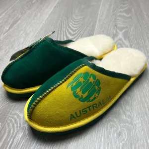 Australia Socceroos Merino Wool Slippers Size US W6 / M5