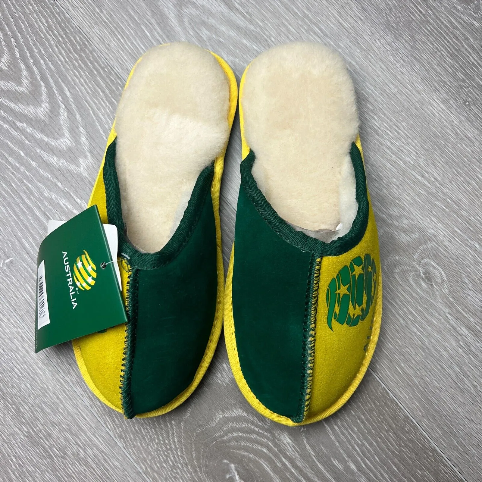 Australia Socceroos Merino Wool Slippers Size US W6 / M5