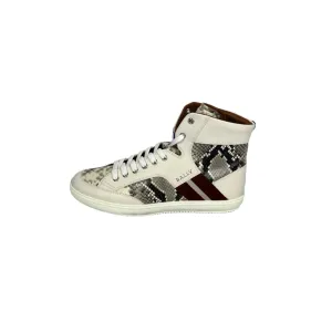 Bally Oldani White Leather High Top Sneakers