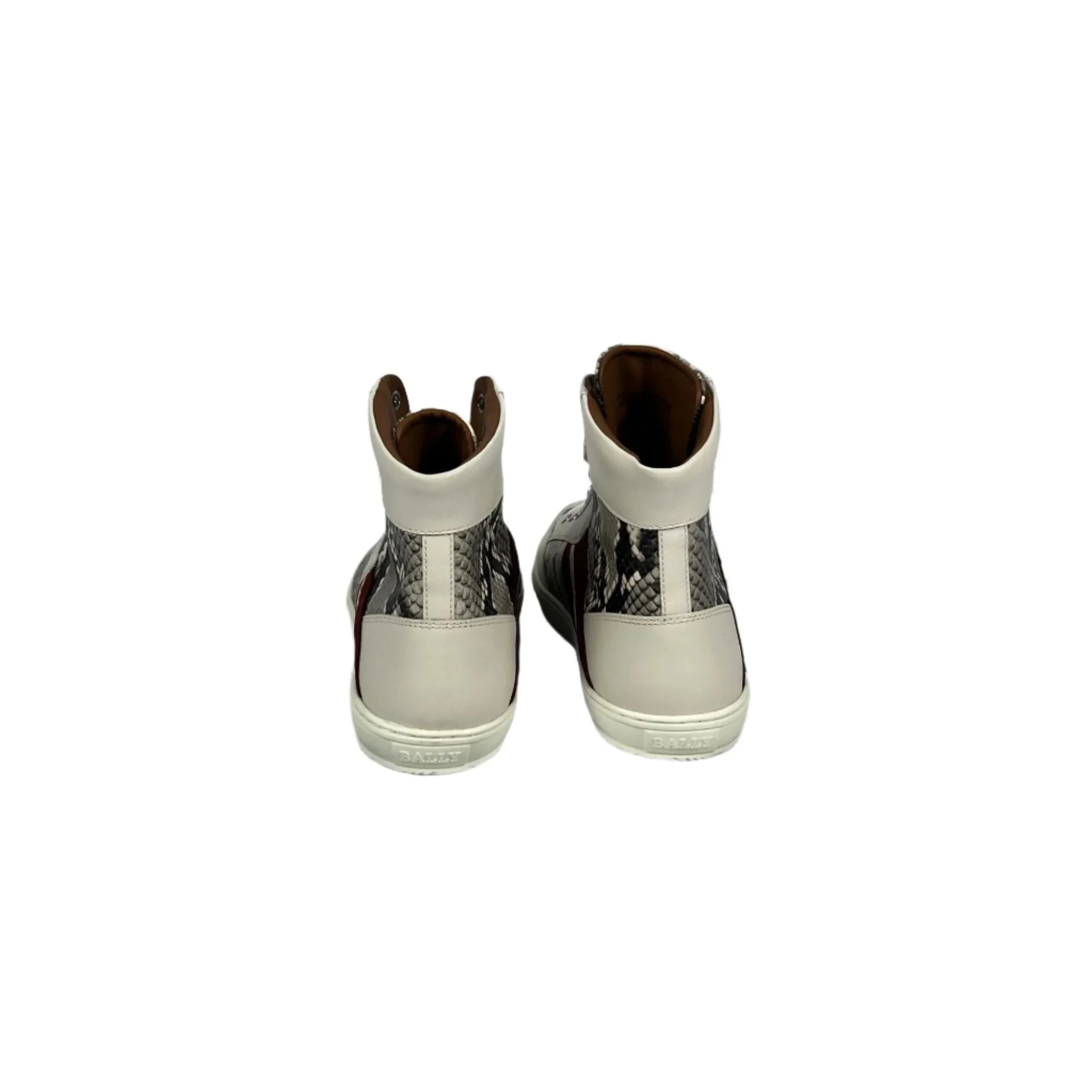 Bally Oldani White Leather High Top Sneakers