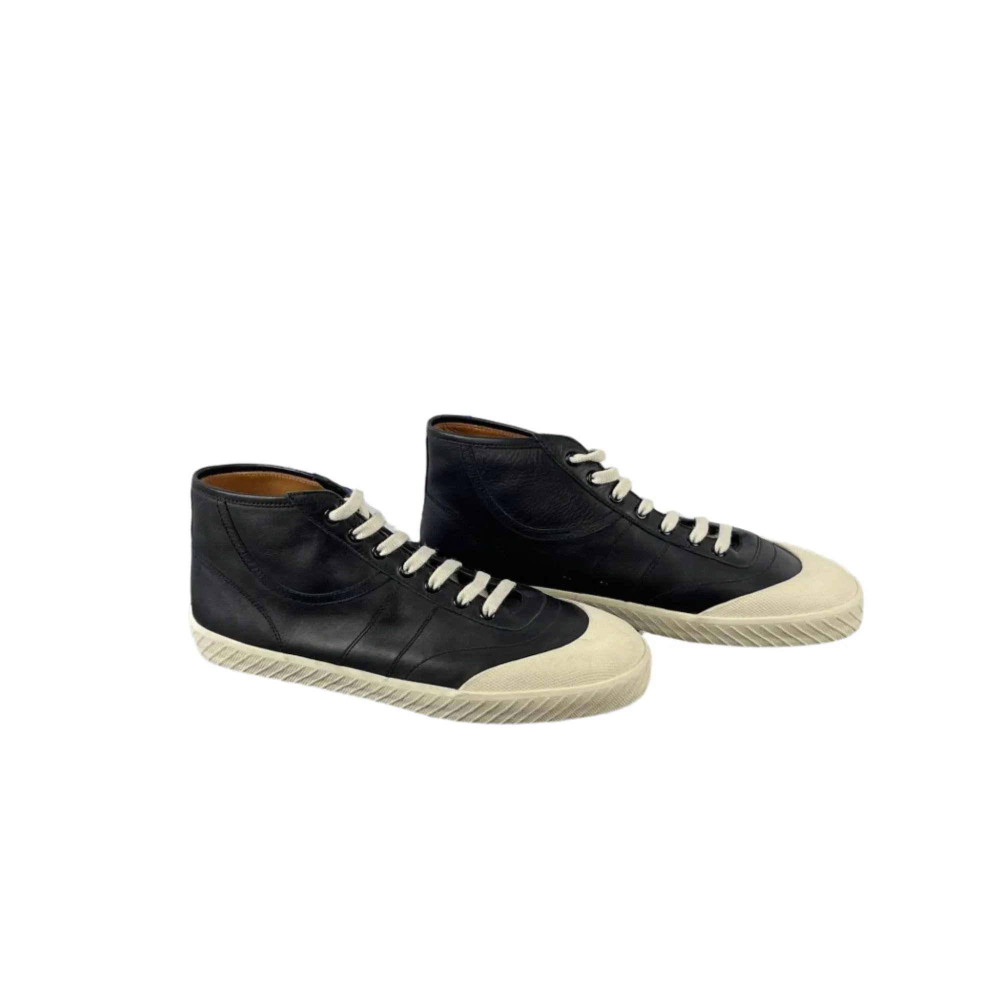 Bally Savio Black Leather High Top Sneakers