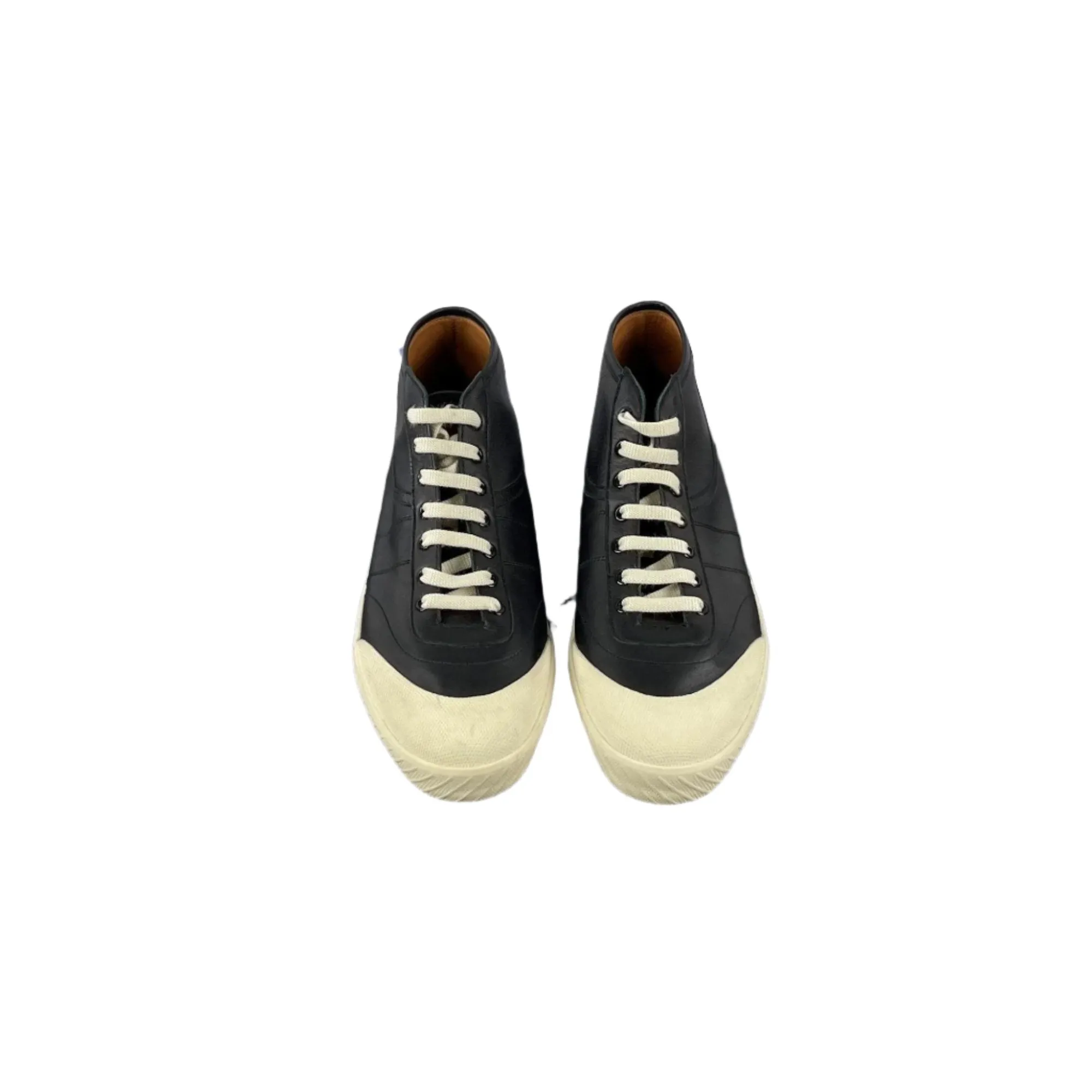Bally Savio Black Leather High Top Sneakers