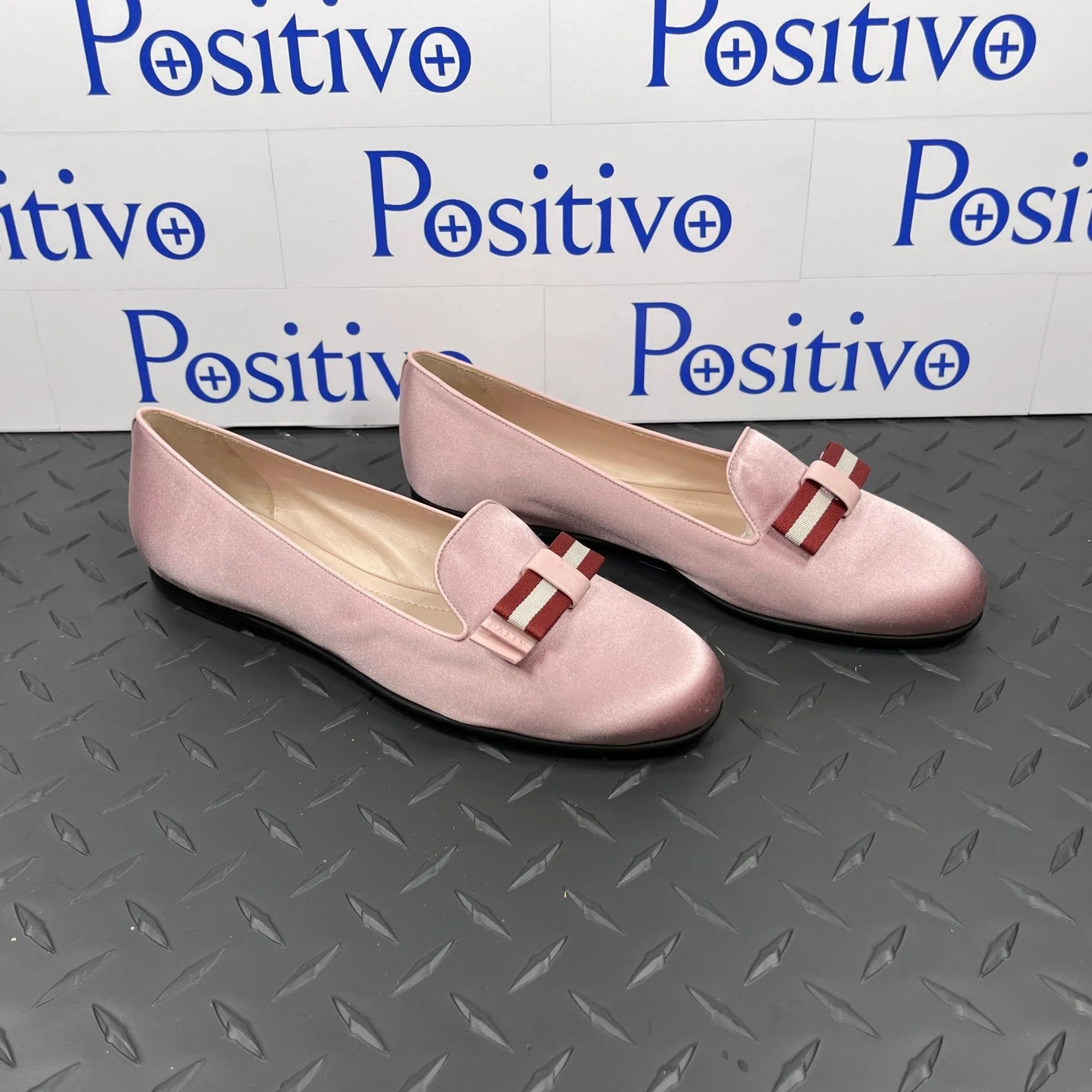 Bally Women's Bew Dusty Rose Fabric Flats