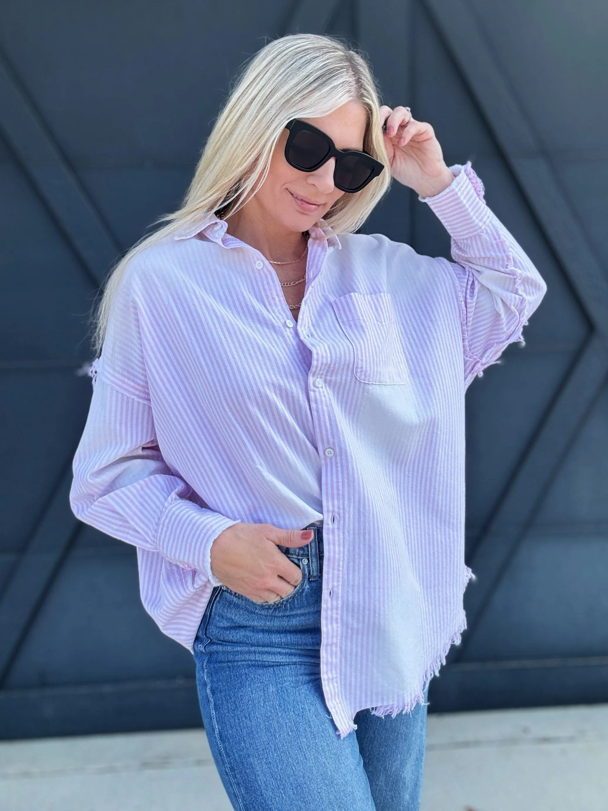 Bayeas Stripped Long Sleeve Shirt