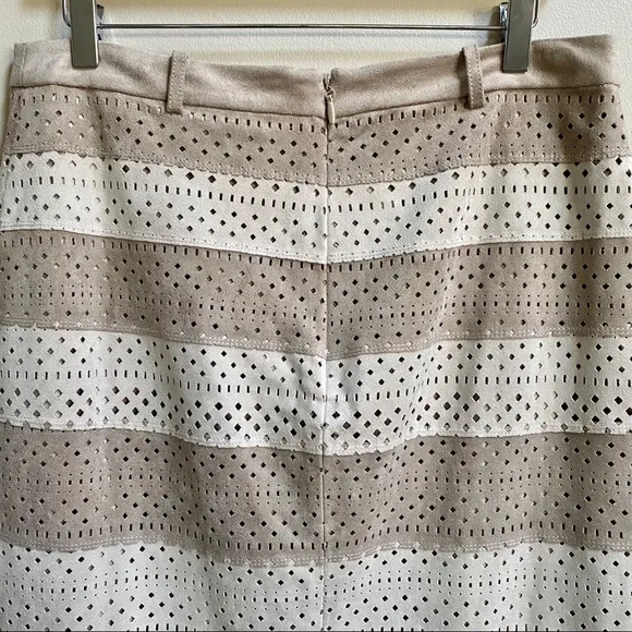 BCBGMAXAZRIA Vitta Faux Suede Pencil Skirt Size 12