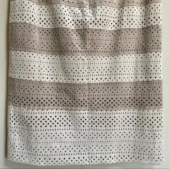 BCBGMAXAZRIA Vitta Faux Suede Pencil Skirt Size 12