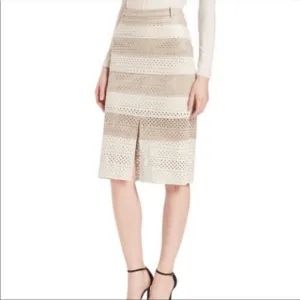 BCBGMAXAZRIA Vitta Faux Suede Pencil Skirt Size 12