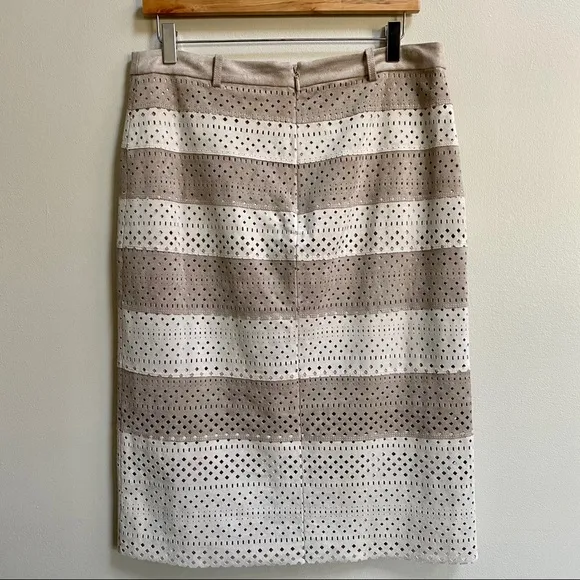 BCBGMAXAZRIA Vitta Faux Suede Pencil Skirt Size 12