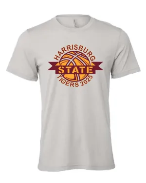 BELLA   CANVAS Solid Grey Jersey Tee (front   back)