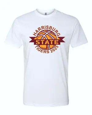 BELLA   CANVAS White Jersey Tee (front   back)