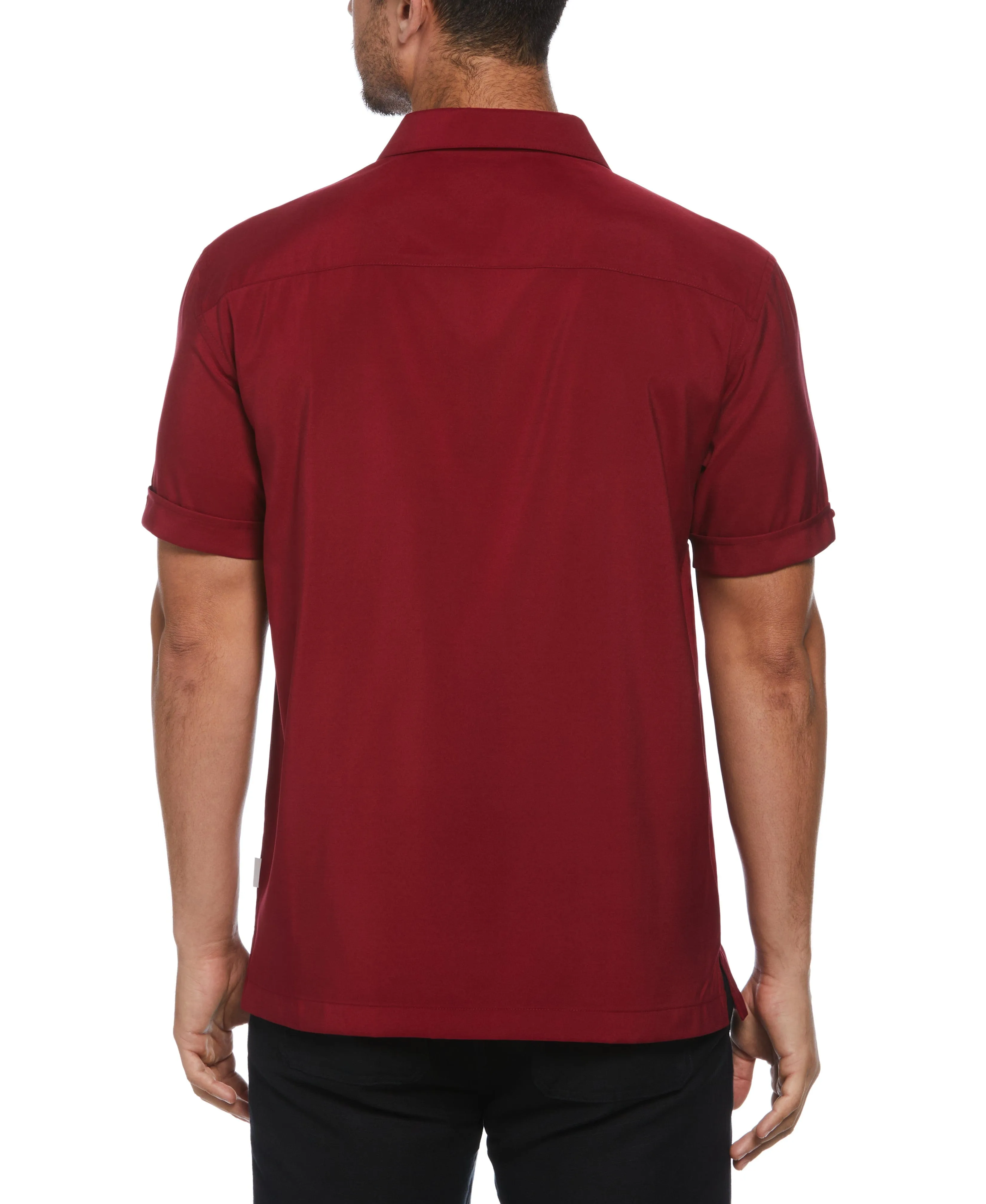 Big & Tall Camp Collar Retro Panel Shirt