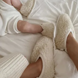Bini Merino Wool Baby Booties (Milk)