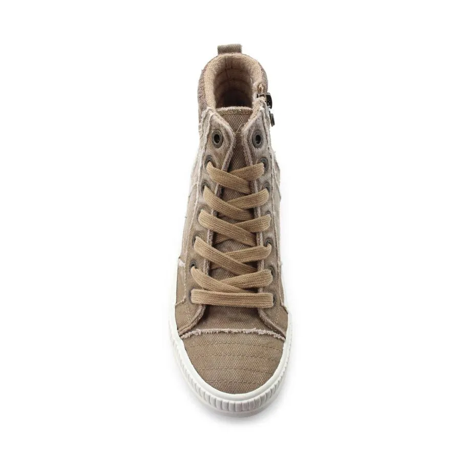 Blowfish Hickory High Top Sneaker - Cream & Coffee