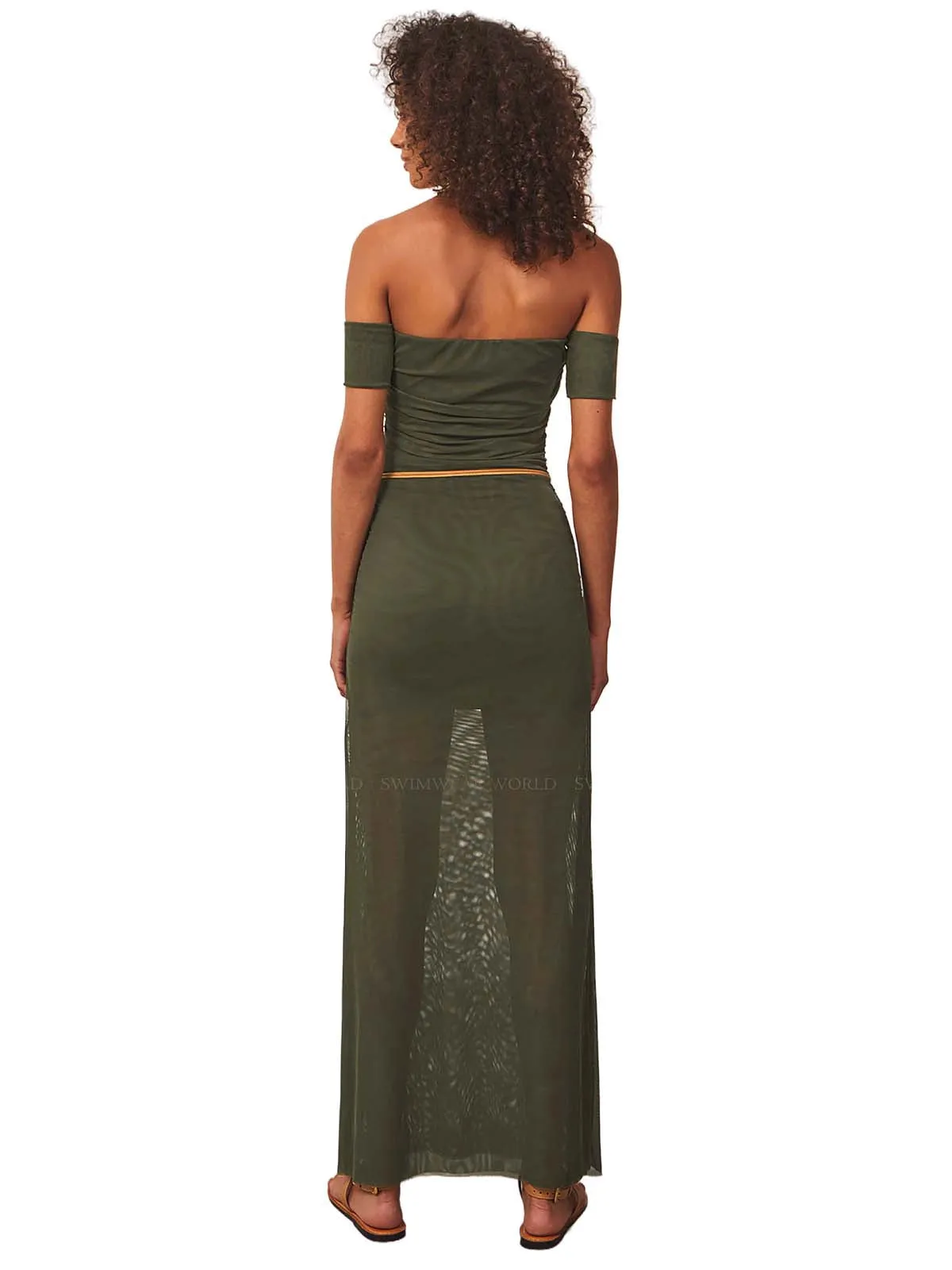 Brine Detail Long Dress