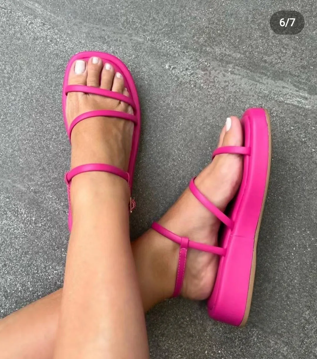 Buckle Platform Sandals
