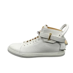 Buscemi Men's 100MM White Leather Sneakers SAMPLE