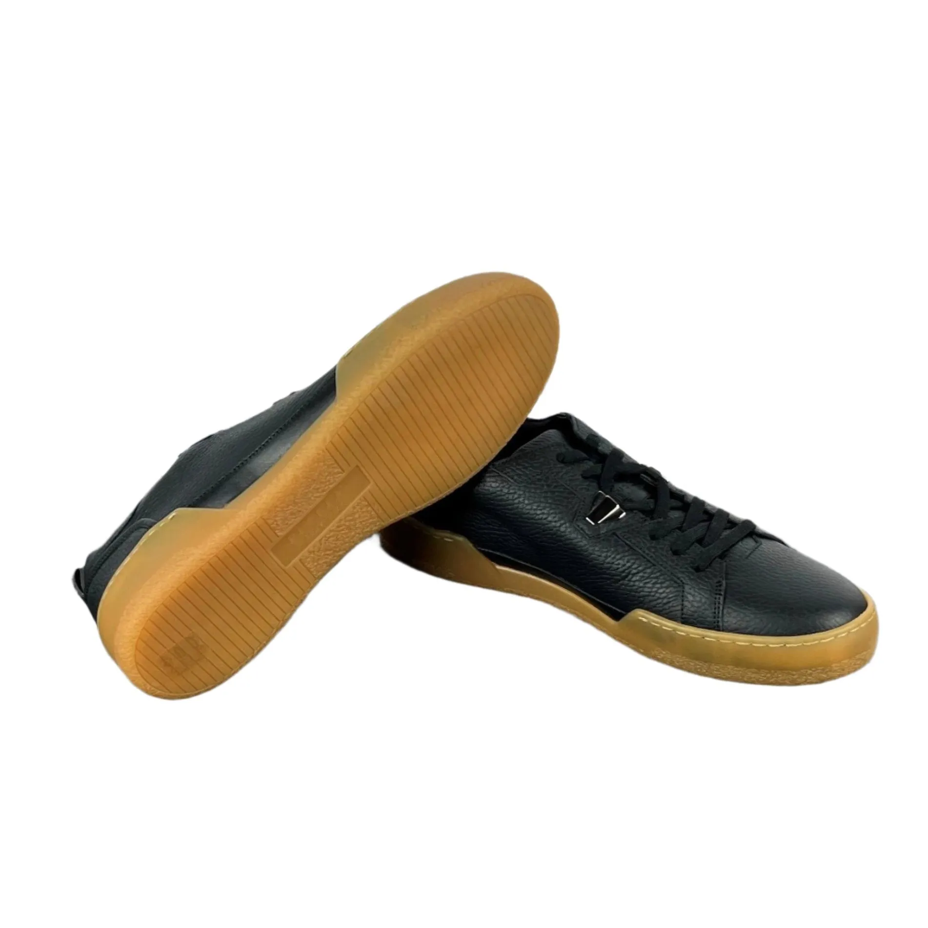 Buscemi Men's Score Alce Black Leather Sneakers SAMPLE