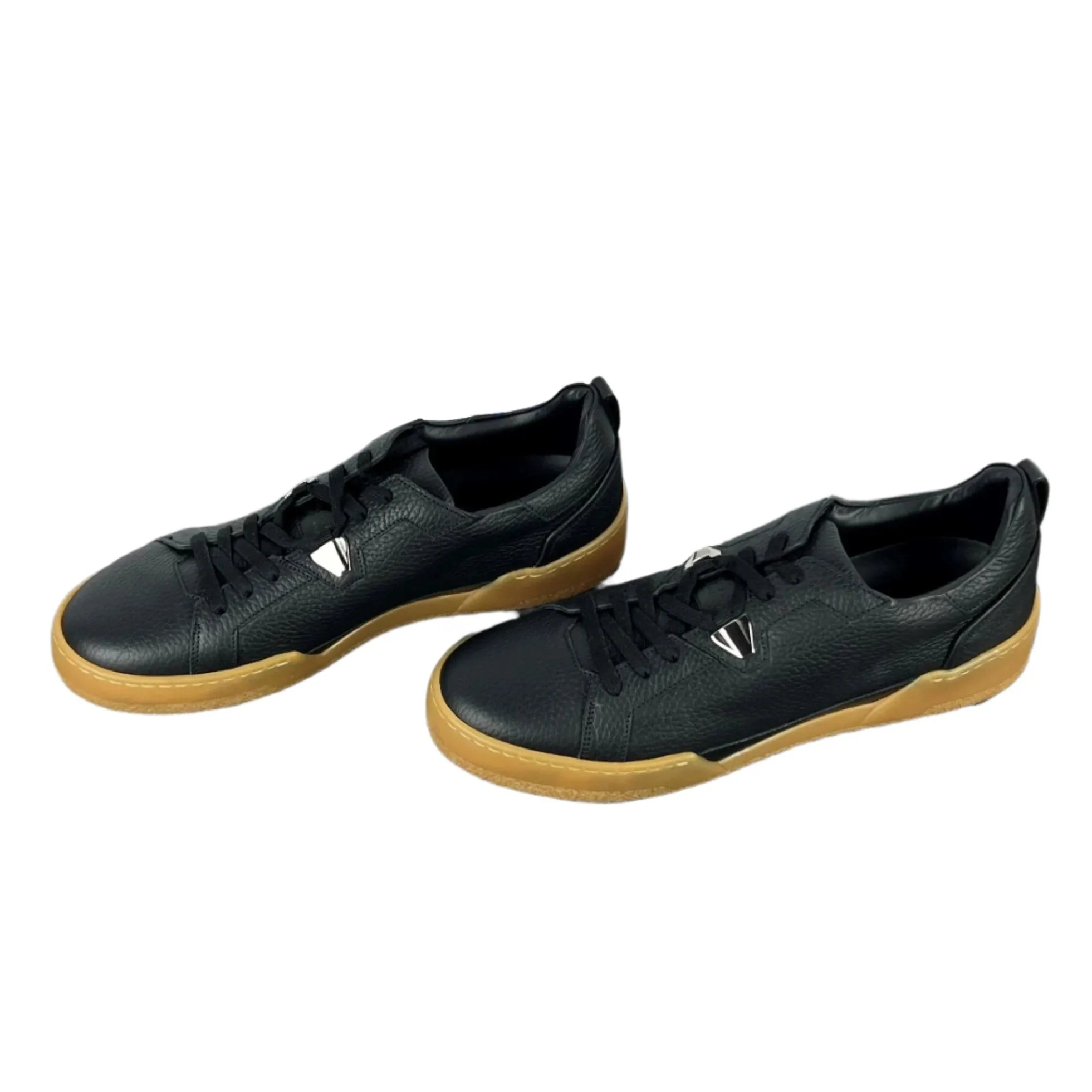 Buscemi Men's Score Alce Black Leather Sneakers SAMPLE