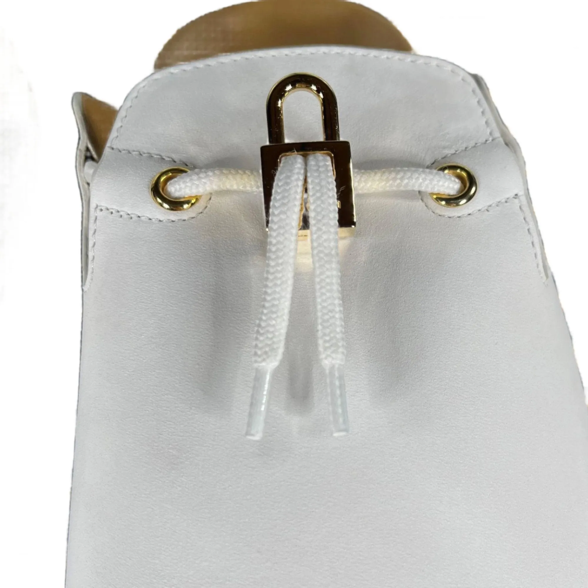 Buscemi Pietro White Nubuk Leather Slippers