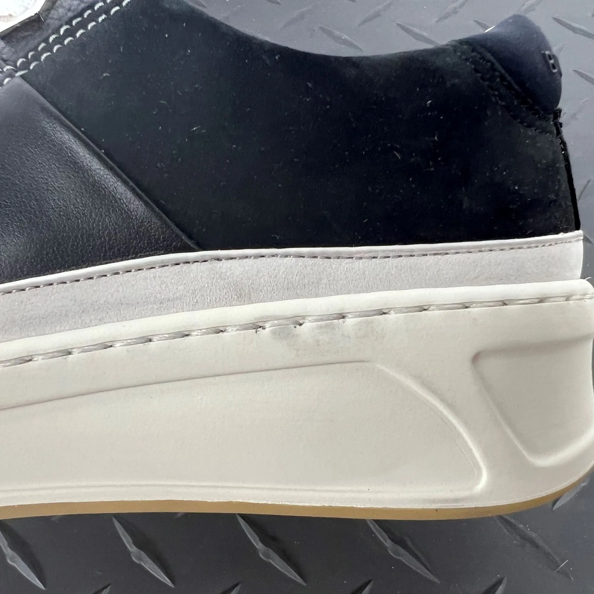 Buscemi Women's Prodigy Black/White Leather Sneakers SAMPLE