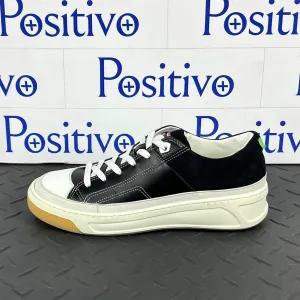 Buscemi Women's Prodigy Black/White Leather Sneakers SAMPLE