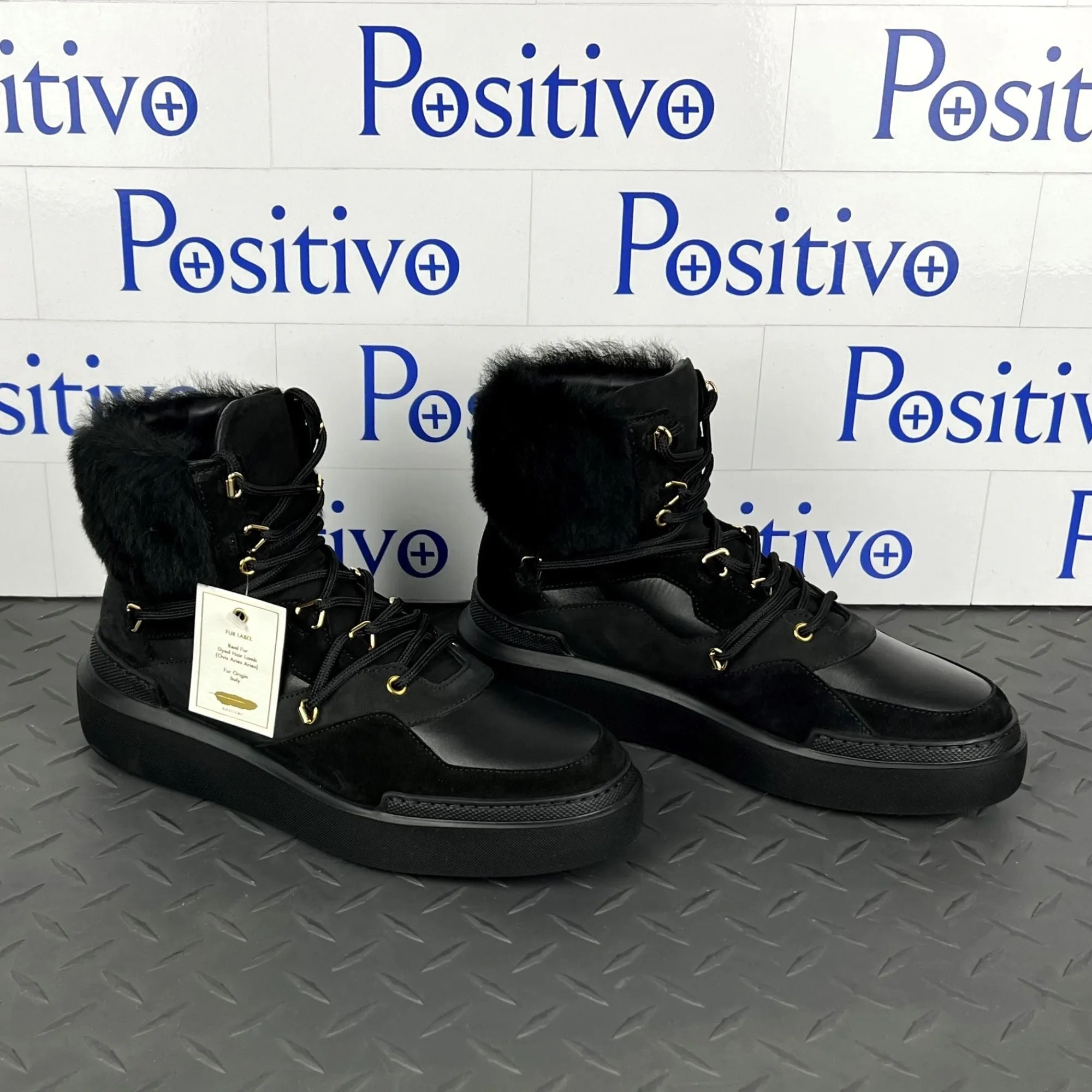 Buscemi Women's Victoria Black Leather Sneakers
